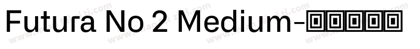 Futura No 2 Medium字体转换